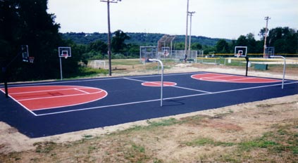 Domenic Cristofaro Park basketball court located in Westerly, Rhode Island 