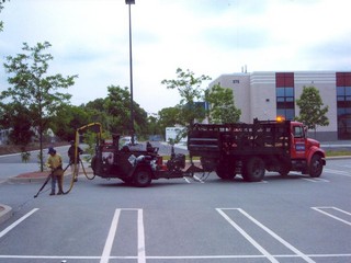 One of our Crack Filling Trucks